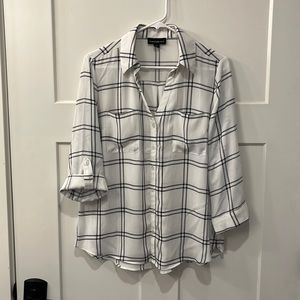 Black and white dress shirt